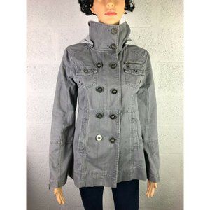 Hurley Winchester Women's Woven Jacket, Color Gray Style GJBFWN2 Size XS